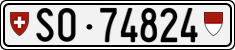 License plate of Switzerland, Cars