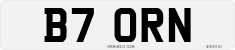 License plate of the United Kingdom, 1983 year system