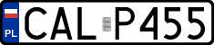 License plates of Poland, Regular car plates