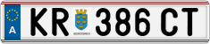 License plate of Austria, Regular plates