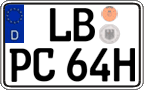 German license plate, Plates for oldtimers (type 