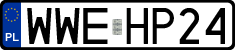 License plates of Poland, Regular car plates