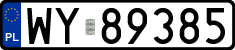 License plates of Poland, Regular car plates
