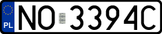 License plates of Poland, Regular car plates