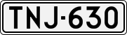License plate of Finland, Cars
