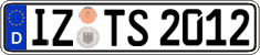 German license plate, Regular plates