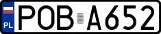 License plates of Poland, Regular car plates