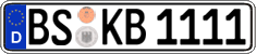 German license plate, Regular plates