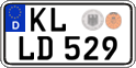 German license plate, Regular plates