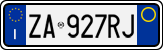 License plate of Italy, Cars (1994 year series)