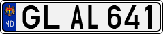 License plate of Moldova, Cars (1992)