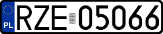 License plates of Poland, Regular car plates