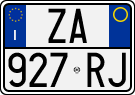 License plate of Italy, Cars (1994 year series)