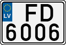 License plate of Latvia, Regular car plates