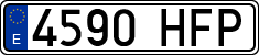 License plates of Spain, Ordinary (2000)