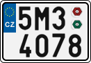 License plate of the Czech Republic, Cars (2001)