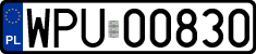 License plates of Poland, Regular car plates