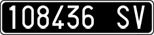 License plate of Italy, Cars (1927 year series)