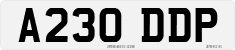 License plate of the United Kingdom, 1983 year system