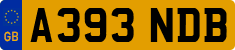 License plate of the United Kingdom, 1983 year system