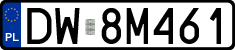 License plates of Poland, Regular car plates