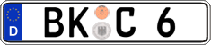 German license plate, Regular plates