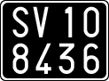 License plate of Italy, Cars (1927 year series)