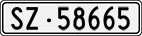 License plate of Switzerland, Cars