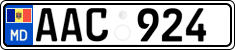 License plate of Moldova, Cars (2015)