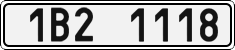 License plate of the Czech Republic, Cars (2001)