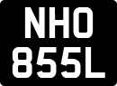 License plate of the United Kingdom, 1963 year system