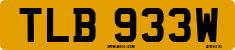 License plate of the United Kingdom, 1963 year system