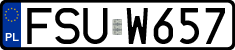 License plates of Poland, Regular car plates