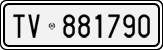 License plate of Italy, Cars (1927 year series)
