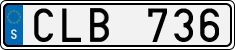 License plate of Sweden, Regular plates