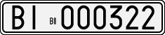 License plate of Italy, Cars (1927 year series)