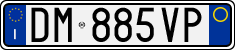 License plate of Italy, Cars (1994 year series)