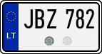 License plate of Lithuania, Cars
