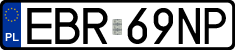 License plates of Poland, Regular car plates