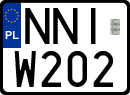 License plates of Poland, Regular car plates