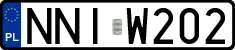 License plates of Poland, Regular car plates
