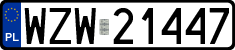 License plates of Poland, Regular car plates