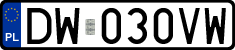 License plates of Poland, Regular car plates