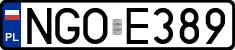 License plates of Poland, Regular car plates