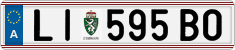 License plate of Austria, Regular plates