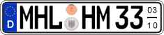 German license plate, Seasonal plates