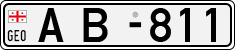 License plate of Georgia, Trailers (1993)