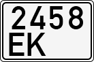 License plate of Estonia, Special vehicles