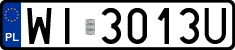 License plates of Poland, Regular car plates