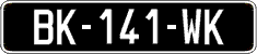 French license plate, SIV (oldtimers)